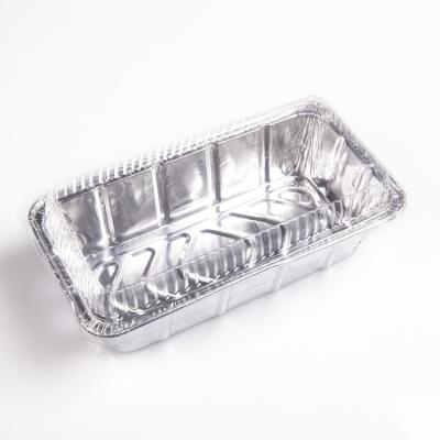 China Food Grade Prep Bakeware Cookware Aluminium Foil Container Rectangular Foil Containers Full Size Bread Meat Lasagna Lo en venta