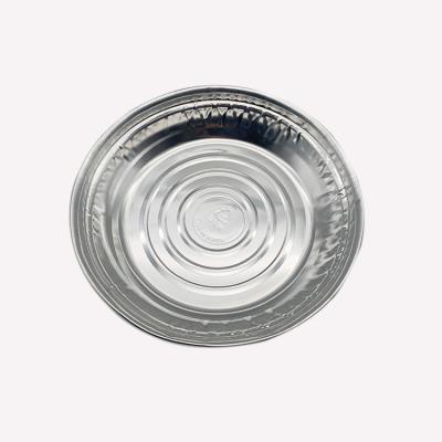 Chine High-end straight walls food serving cooking frozen barbecue shallow pan round large 2500ml disposable aluminium foil trays à vendre