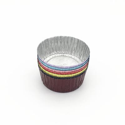 China Manufacturer Cheap Price Mini Disposable Foil Container Round Custom Colorful Aluminum Foil Baking for sale