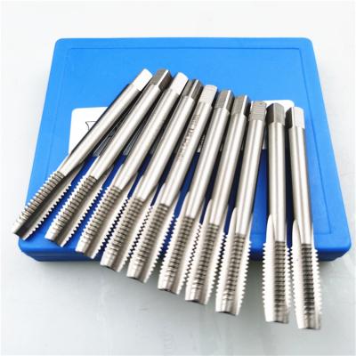 China Hot selling popular industry machine tool set profession tap and die tapping machine hss straight flute metric hss tap set for sale