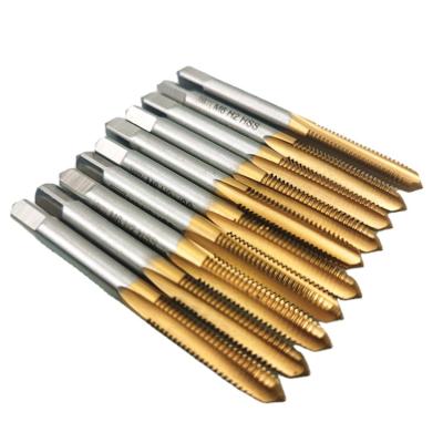 China Latest hot selling hss industry portable high speed steel thread machine tap metric metric taps set straight flute tap thread tool kit for sale