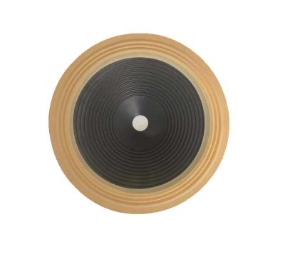 China 51mm Yellow 10inch Speaker Room Cloth Edge Full-Press Paper Cone With Primary Wire Type for sale