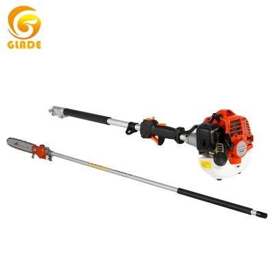 China 2-Stroke 25.4cc Long Reach Handle Gasoline Pole Pruner Saw Garden Pole Chainsaw Pruner for sale