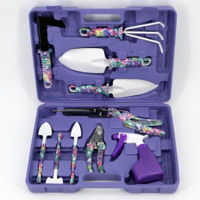 China Europe wholesale 5 pieces 10 pieces high quality PE and PP gardening tool kit for sale