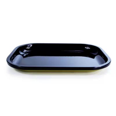 China Recycled Materials Smoking Tobacco Wholesale Anime Blank Accessories Metal Magnetic Rolling Serving Tray for sale