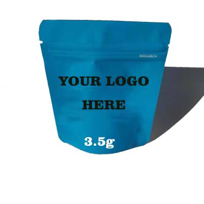 China Recycled Materials 3.5g Stand Up Mylar Bags Shaped Bags for sale