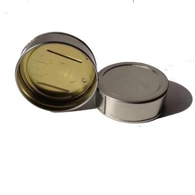 China Seal Ring Pull 100ML 3.5G Tin Pail Container With Lid 10 Designs Small Tuna Can Printed Metal Can Tinplate for sale