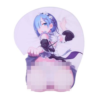 China With 3D Wrist Rest Anime Donkey Silica Gel Wrist Support Mouse Pad Anti-Slip Wrist Rest Cushion Mouse Pad for sale