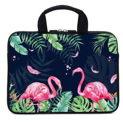 China Custom Anti-fall Neoprene Laptop Bag Chromebook Case Notebook Ultrabook Bag Tablet Carrying Cover with Handle for sale