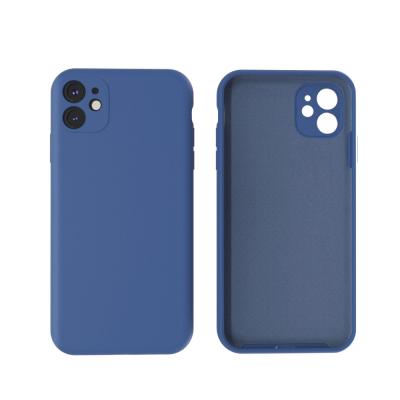 China Soft Slim Shockproof Microfiber Scratching Silicone Protective Liquid Gel Case Rubber Phone Case for sale