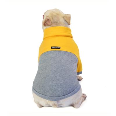 China Fast Delivery Sustainable Fashions Pet Color Blocking Sweatshirt Adjustable Dog Clothes Sweatshirt for sale