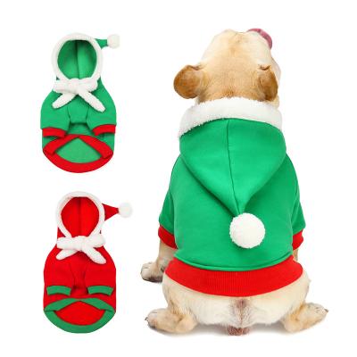 China New 2022 Christmas Fleece Colorful Design Sustainable Colorful Sweatshirt Fabric Threaded Stretch Suitable For Small And Medium Dogs T for sale