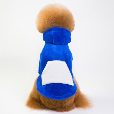 China Sustainable Sweatshirt With Pockets Color Blocking Fleece Jacket Pet Apparel for sale