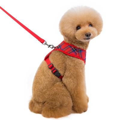 China Sustainable Checkered Chest Strap Pet Supplies for sale