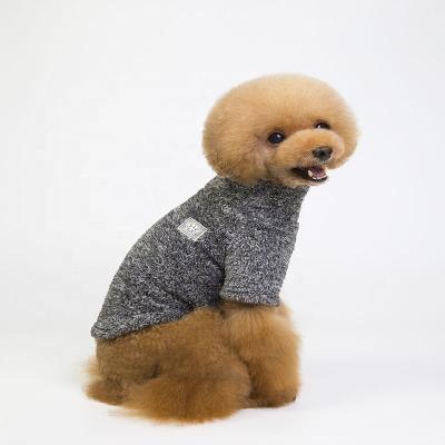 China New autumn and winter sustainable solid color flocked velvet thickened pet clothes for sale