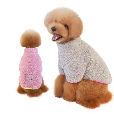 China Sustainable Dog Winter Coat With Sweater Soft Dog Fleece Collar Dog Fleece Winter Coat Pet Loungewear Pajamas Fleece Coat for sale