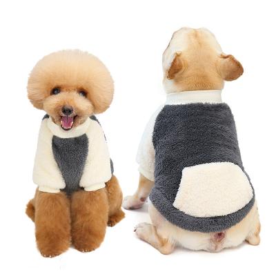 China Viable Double-Sided Soft Fleece Dog Coat Winter Pet Sweater Winter Dog Clothes Shear Pet Vest Coat for sale