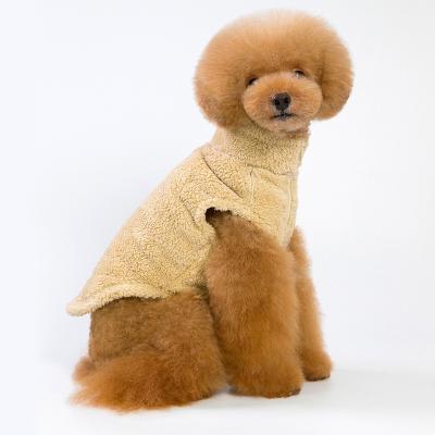 China Sustainable Collar Collated High Fleece Jacket Pet Clothes for sale