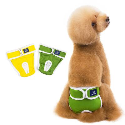 China New Safety Viable Washable Pet Dog Diaper Cotton Fabric Physiological Pants For Pets for sale