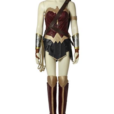 China Long sleeve wonder woman Cosplay costume adult Christmas costume Halloween women costume set mtj 4085 for sale