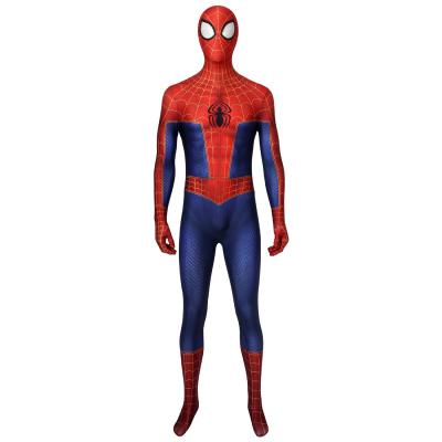 China One-Piece Spider-Man Into The Spider-Verse Peter Parker Cosplay Costume Adult Cosplay Costume Set J19008AB for sale