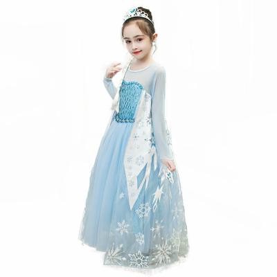 China Frozen Princess Washable Costume Set WNW 8015 Princess Elsa Kid Cosplay Children's Dress Up Dresses for sale