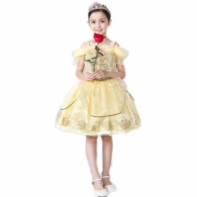 China 2017 Washable Belle Princess Kid Cosplay Children Costume Princess Costume Set WNW Dress Up Dresses for sale