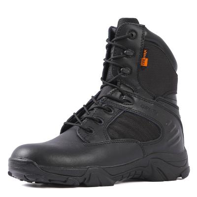 China Outdoor Mens Microfiber Leather Waterproof Black Waterproof Delta Force Increasing Military Desert Combat Shoes Army Commando Tactical Boots for sale