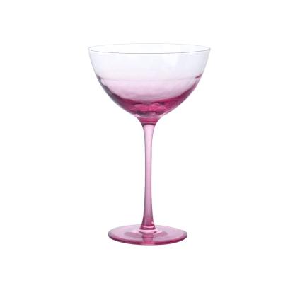 China New Product CLASSIC Champagne Pink Goblet Coupe Glasses for sale