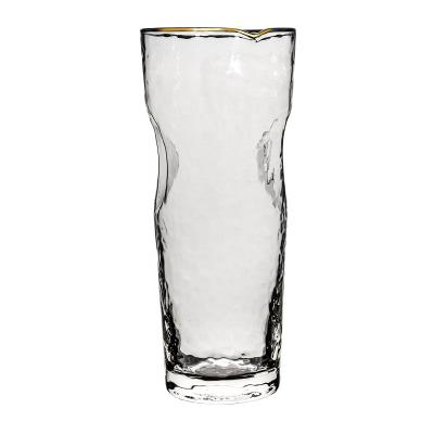 China Party Use Sublimation Printing Big Fish Wine Glass Gold Rim Minimalist Wholesale Wine Glass for sale