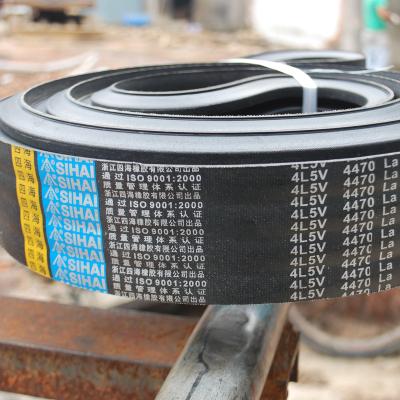 China SEAL JOINT MACHINE TRANSMISION V-BELT / 25J BELT For Sale China Natural Rubber 3V/5V /8V Zhejiang Sihai Machine Rubber TRANSMISSION 508-21000MM for sale