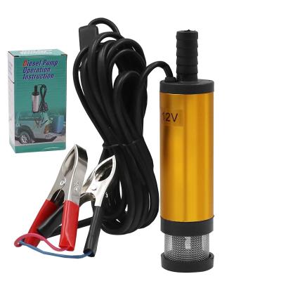 China DC 38mm Car Camping Mini Diesel Fuel Water Oil Automobile Industry 12V Fishing Transfer Submersible Pump for sale