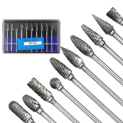 China It can process Burr Die Grinder Abrasive Tools Rotary Drill Point Metal and Non-metals 3*6MM Tungsten Carbide Tool Milling Cutting Cutting Burrs for sale