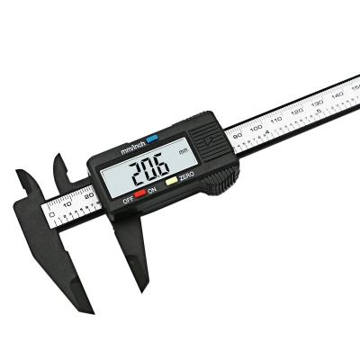 China Carbon Fiber Composites High Precision 150mm LCD 6inch Plastic Display Electronic Digital Vernier Caliper for sale