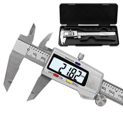 China Stainless Steel Ruler Body + Electronic Tool Vernier Caliper Measuring Instrument 150mm Messschieber Paquimetro Plastic Stainless Steel Digital 6 Gauge Cover for sale