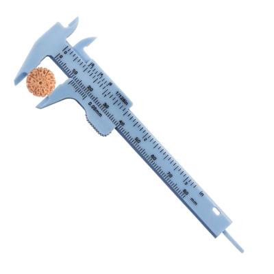 China Double Scale Inner Rulers Vernier Caliper 0-80mm Diameter Gauge Measuring Tools Student Plastic Mini Tool Rulers Measuring Calipers Tool for sale