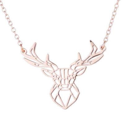 China FASHIONABLE Antler Pendant Animal Pendant Deer Necklace Animal Necklace Jewelry for sale