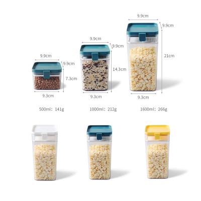 China Sustainable 0.5L/1.0L/1.6L Airtight Food Storage Containers With Easy To Lock Lids For Galley And Kitchen Organization Storage for sale