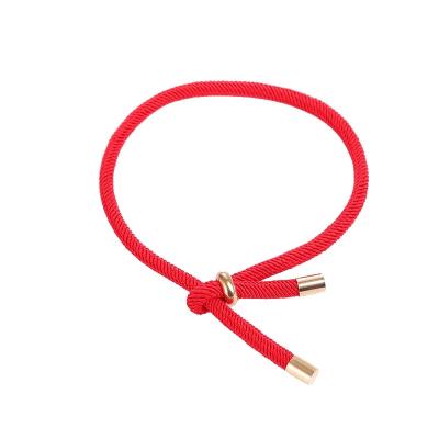 China Lucky Lucky Red FASHIONABLE Buddhism Red Black Bangle Bracelet Adjustable Size Men's Women's Milanese Bracelet for sale