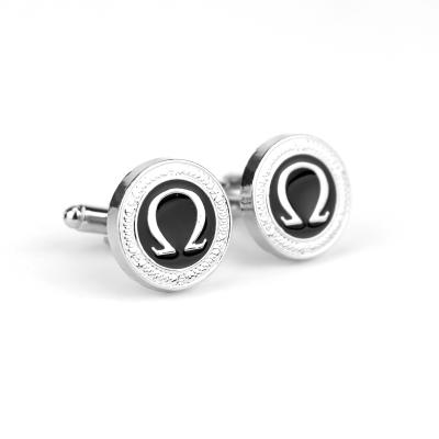 China Promotions Gifts Party Aniversary Engagement God of War Kratos Men Silver Cufflinks Logo Cufflinks for sale