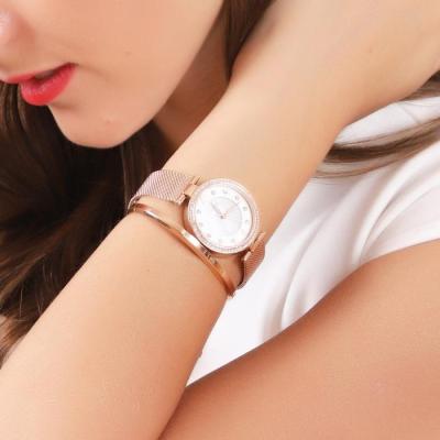 China Carisen Retail Waterproof Stainless Steel Case Fashion Watch Quartz Ladies Wristwatch Women Crystal Stone Watches Water Resistant for sale