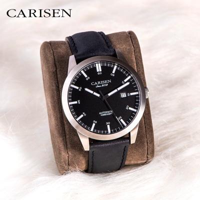 China Business Luxury Automatic Leather Movement Chronograph Watch Mechanical Watches For Men for sale