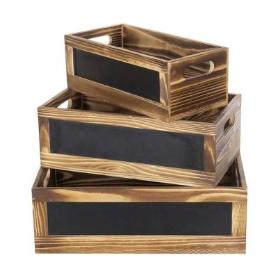 China Eco - Friendly Multi Size Vegetable Good Quality Wooden Food Storage Boxes And Bins for sale