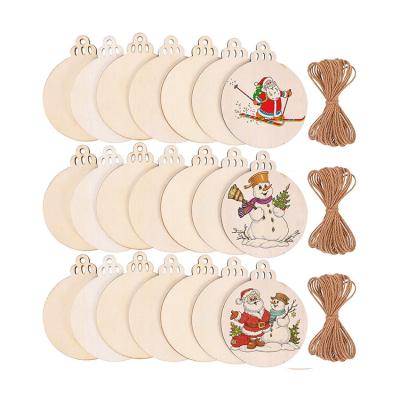 China Eco-Friendly Celebration Home Hanging Holiday Decorations Christmas Wooden Pendant for sale