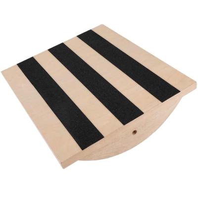 China New 2022 Eco-friendly High Quality Wooden Tilting Board Yoga Balance Board Custom Wood for sale