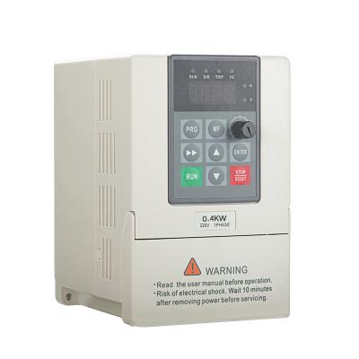 China Plastic Shell D12 Series 220V 0.4KW Frequency Inverter Single Phase Porcelain Vfd 60hz 50hz for sale