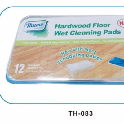 China Sustainable High Quality Disposable Wet Mop Pad 12pcs for sale