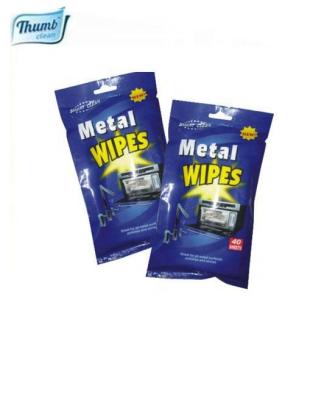 China OEM Sustainable Meta Consumable Good Quality Metal Cleaning Wet Wipes for sale