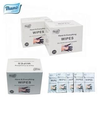 China Household Cleaning Single Pack Hand Wipes OEM Restaurant Wet Wipes / Cloth for sale