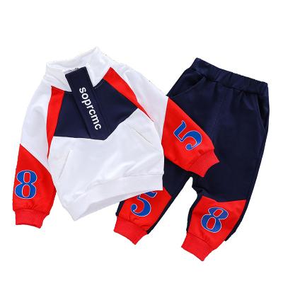 China Boys Casual Clothes 2021Casual Kids Clothing Set Spring Autumn Zipper Leisure Sports Suit Jacket + Pants Kids for sale